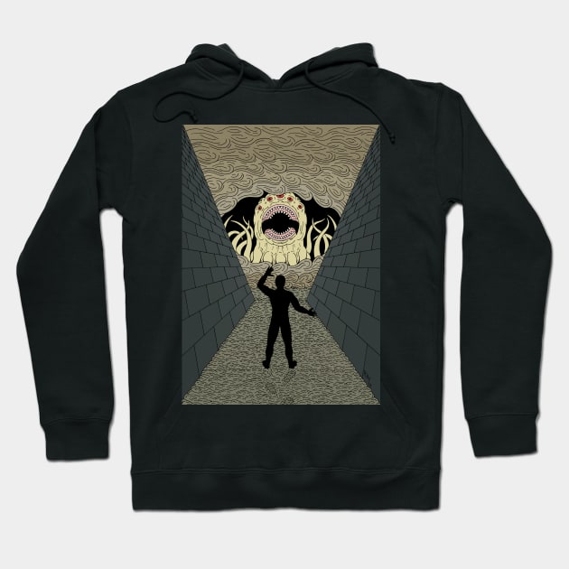 The Devourer Cometh Weird Horror Art Hoodie by AzureLionProductions